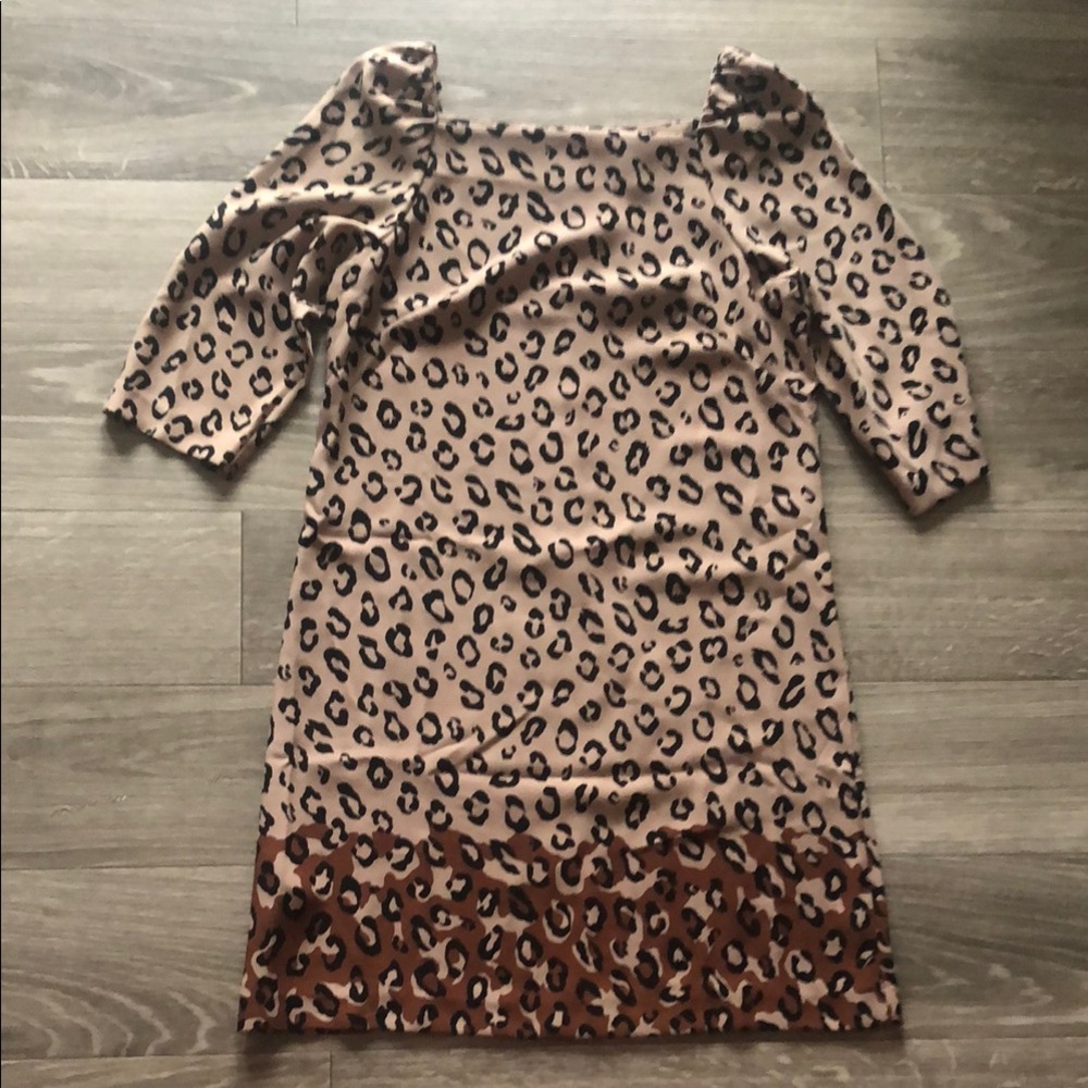 Ann Taylor Leopard Print Dress